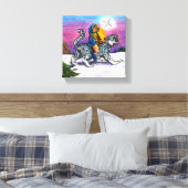 ホープのライトクリスマスペンシルファンタジーのアートワーク キャンバスプリント (インサイチュ (寝室))