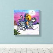 ホープのライトクリスマスペンシルファンタジーのアートワーク キャンバスプリント (インサイチュ (ウッドフロア))