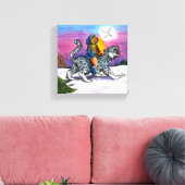 ホープのライトクリスマスペンシルファンタジーのアートワーク キャンバスプリント (インサイチュ (リビング))