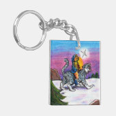 ホープのライトクリスマスペンシルファンタジーのアートワーク キーホルダー (正面左)