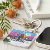 ホープのライトクリスマスペンシルファンタジーのアートワーク キーホルダー (正面右)