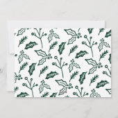 ホープの写真コラージスリル写真クリスマスグリーン シーズンカード (裏面)