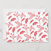 ホープの写真コラージュのスリル写真クリスマスレッド シーズンカード (裏面)