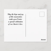 ホープの神さくらんぼ花イースター ポストカード (裏面)