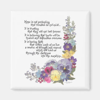 ホープの贈り物のメッセージ マグネット