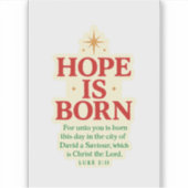 ホープはステッ生まれク シール (正面)