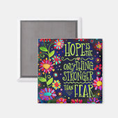 ホープは恐怖より強いフローラインスパイア マグネット (正面/裏面)