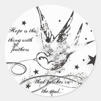 「ホープは羽が付いている…」 ラウンドシール