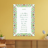 ホープは羽が立っている キャンバスプリント (インサイチュ (リビング))