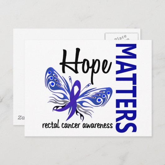 ホープは蝶の直腸がん問題 ポストカード (正面/裏面)