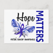 ホープは蝶の直腸がん問題 ポストカード (正面)