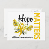 ホープは蝶（ちょう）児（こう）癌（がん）を大切にする ポストカード (正面/裏面)