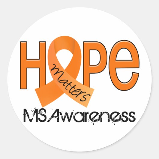ホープは重要2 MS多発性硬化症 ラウンドシール (正面)