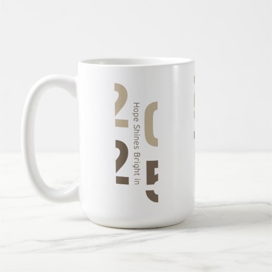 ホープは2025年に輝く コーヒーマグカップ (左)
