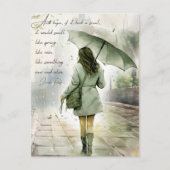 ホープもしは香りの水感動的色を持っていた シーズンポストカード (正面)