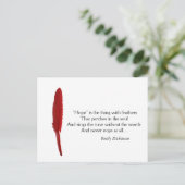 ホープやる気を起こさせる引用文 ポストカード (スタンド正面)