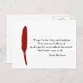 ホープやる気を起こさせる引用文 ポストカード (正面/裏面)