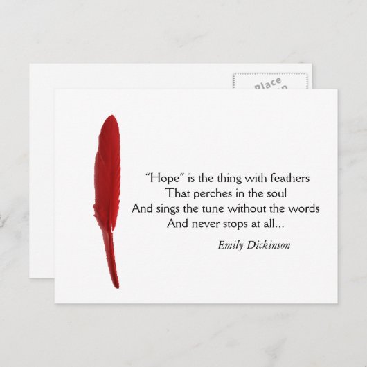 ホープやる気を起こさせる引用文 ポストカード (正面/裏面)