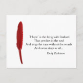 ホープやる気を起こさせる引用文 ポストカード (正面)