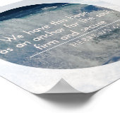 ホープをいかり感動的としてポスター – へブル6:19 ポスター (角)