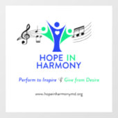 ホープを調和ウィンドウに貼る ウィンドウサイン (シート)