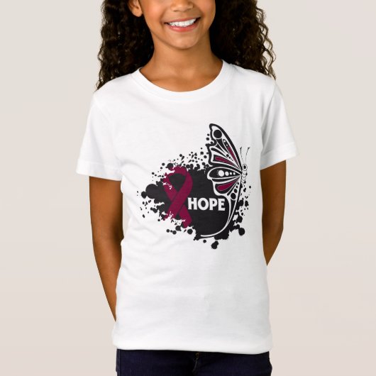 ホープアミロイドーシス蝶 Tシャツ (正面)