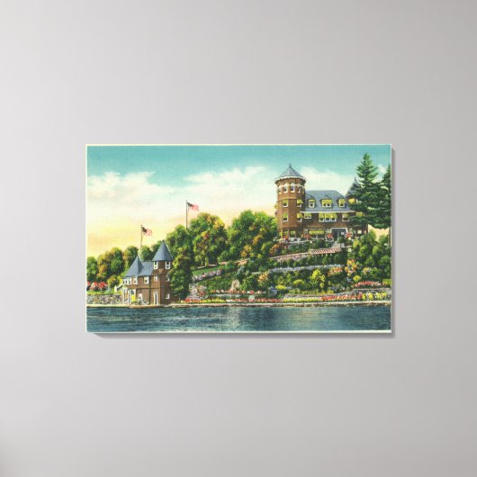 ホープウェル・ホールの外観 キャンバスプリント (正面)