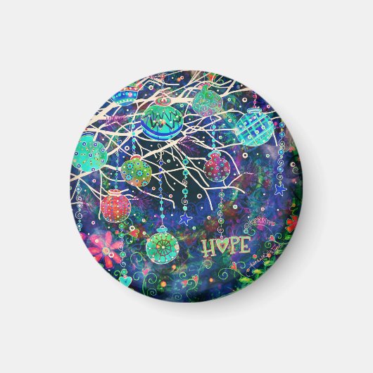 ホープオーナメントインスピリシティかわいらしクリスマス マグネット (正面)