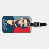 ホープスタイルのリンカーン肖像 ラゲッジタグ (正面横)