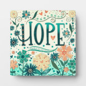 ホープターコイズ感動的フローラかわいらし フォトプラーク (正面)