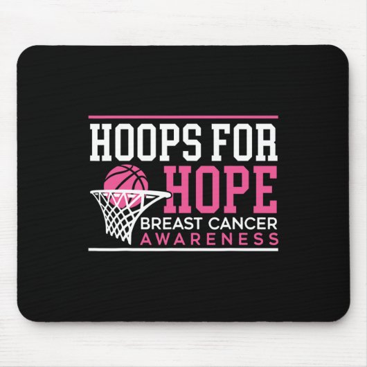 ホープバスケ選手の乳がん阿波 マウスパッド (正面)