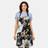 ホープフローラグリッターエプロン(MW1003-A) エプロン (着用した状態)