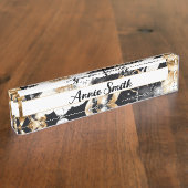 ホープフローラデスク名プレート(WM1003-DNP) デスクネームプレート (側面)