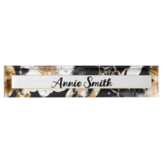 ホープフローラデスク名プレート(WM1003-DNP) デスクネームプレート (正面)