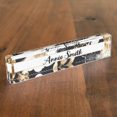 ホープフローラデスク名プレート(WM1003-DNP) デスクネームプレート (側面)