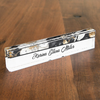 ホープフローラ机用ネームプレート2 1004NP2 デスクネームプレート