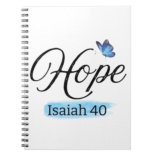 ホープブルーバタフライ ノートブック (正面)