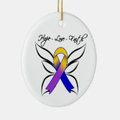 ホープラブフォート蝶 – 膀胱癌 セラミックオーナメント (右)