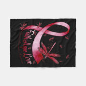 ホープラブブレイン動脈瘤認識度トンフライ フリースブランケット (正面(横))