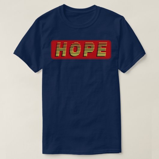 ホープヴィンテージレトロ文字 Tシャツ (デザイン正面)