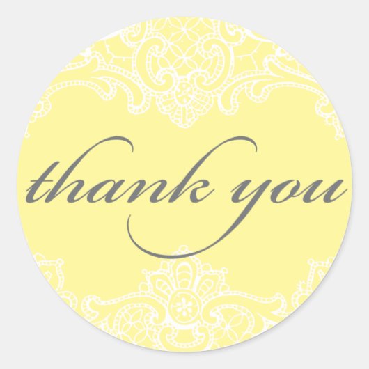ホープヴィンテージレースありがとうステッカー ラウンドシール (正面)