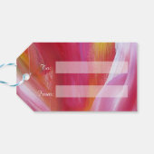 ホープ付きハートカスタムカードギフトラベル ギフトタグ (裏面横)