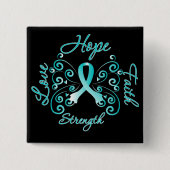ホープ信仰強さ子宮頸がん 缶バッジ (正面)
