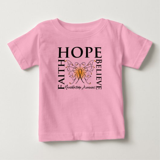 ホープ信信じ念 – 神経芽腫がん ベビーTシャツ (正面)