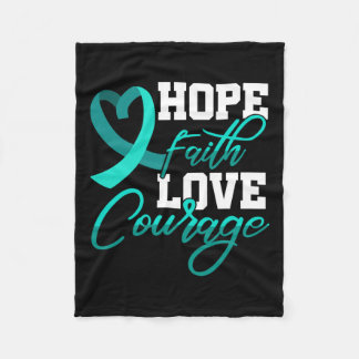 ホープ信念勇気Pstdストレス認識度モン フリースブランケット