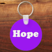 ホープ前向きス考える・パープル・キーチェーン キーホルダー (正面)
