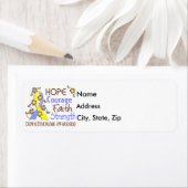 ホープ勇気の信仰強さ3ダウン症候群 ラベル (インサイチュ)