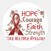 ホープ勇気の信仰強さ3多発性骨髄腫 ラウンドシール (正面)