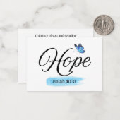 ホープ勇気付けられる ノートカード (正面/裏面インサイチュ)