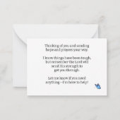 ホープ勇気付けられる ノートカード (裏面)